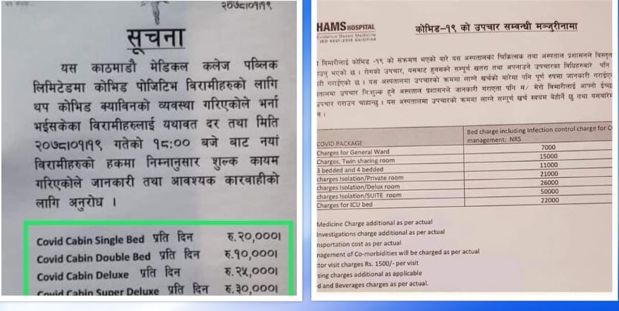 प्रधानमन्त्री भन्छन्- कोभिड संक्रमितको निशुल्क उपचार, अस्पताल माग्छन् दिनकै ५० हजार 
